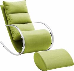  Fotoliu relaxare + hocker York verde 67/111/102 cm (75162143)