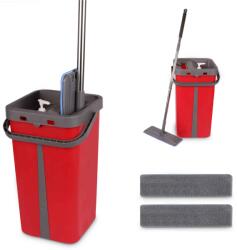 Cenocco Lapos felmosó szett vödörrel, 8 l, ABS/acél, 32 x 12, 5 x 145 cm, piros (CC-9077RD)