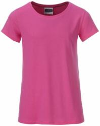 James & Nicholson (Daiber) Tricou clasic de fată din bumbac organic 8007G - Roz | XS (1-8007G-1754947)