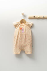 BabyJem Salopeta de vara pentru bebelusi peacock, tongs baby (culoare: somon, marime: 6-9 luni)