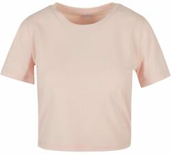 Build Your Brand Tricou crop top cu mânecă scurtă pentru femei - Roz | XS (BY042-1000343685)