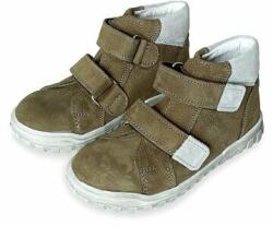 Vlnka Teniși din piele cu velcro pentru copii "Pepe" - khaki mărimi copii 31 (15-00810-31)