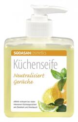 sodasan Sapun Lichid Bio Bucatarie pentru Scos Mirosuri si Degresant Maini Sodasan 300ml