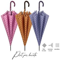 Perletti Umbrela ploaie automata baston model cu buline (PTT21690)