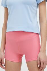 Casall pantaloni scurți de antrenament culoarea roz, neted, high waist PPYX-SZD0U9_42X (23149.)