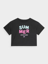 4F Tricou crop top cu imprimeu pentru fete - 4fstore - 59,90 RON