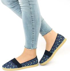 Zibra Espadrile de dama comode cu bareta elastica ZJ-13-BLUE (ZJ-13-BLUE_6EAF)