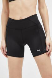 PUMA pantaloni scurți de alergare Favorite culoarea negru, uni, high waist 523177 PPYX-SZD03A_99X (523177)