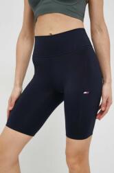 Tommy Hilfiger pantaloni scurti femei, culoarea albastru marin, neted, high waist PPYX-SZD0G7_59X (S10S101637.PPYX)