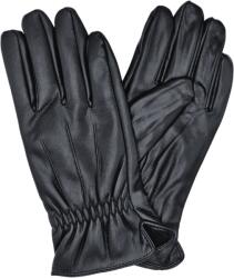 Onore Manusi barbati, Onore, negru, piele ecologica, marimea XXXL, model incheietura elastica si dungi cusute