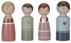 Little Dutch Accesorii din lemn FSC pentru casute de papusi - Familia Rosa - Little Dutch Casuta papusi