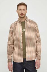 Pepe Jeans camasa din bumbac barbati, culoarea bej, cu guler button-down, regular PPYH-KDM05D_80X (PM308282)