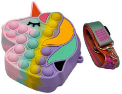  Jucarie Interactiva Pop It Antistres Tip Gentuta de Umar: Unicorn, Multicolora