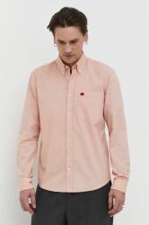 HUGO BOSS cămașă din bumbac bărbați, culoarea portocaliu, cu guler button-down, slim 50479302 9BYY-KDM0I0_22X (50479302)