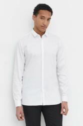 HUGO BOSS cămașă bărbați, culoarea alb, cu guler clasic, slim 50513945 PPYH-KDM0A7_00X (50513945)