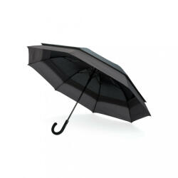 Swiss Peak Umbrela lunga cu deschidere automata, 2401E16396, Swiss Peak, 83.5xØ135 cm, rPET, Fibra de sticla, Negru (EVE08-P850-451)