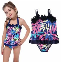 drool Costum de baie mov cu frunze si floricele aplicate Drool (Marime: 80) (UPUdrl47l22)