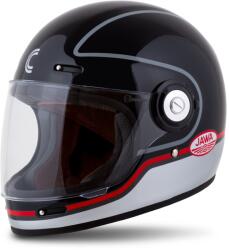 Cassida Cască de motocicletă integrală Cassida Fibre Jawa Sport negru-argintiu-roșu (AIM140-1484)