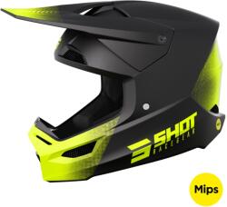 Shot Casca Motocross Shot Race Raw Neagra Galben Fluo Mat Vanzare lichidare (SHOA08-21B1-C05)