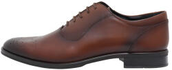Silesco Pantofi barbati, Silesco, 115-S-Maro, elegant, piele naturala, cu toc, maro (Marime: 44)
