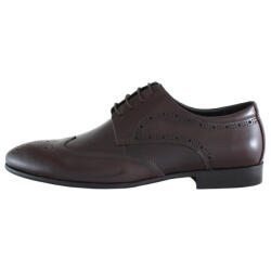 Alberto Clarini Pantofi barbati, Alberto Clarini, C213-302B-Maro, elegant, piele naturala, cu toc, maro (Marime: 39)