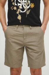 Guess pantaloni scurti din in ECO LINEN culoarea bej, M4GB59 WG8B0 PPYH-SZM0A4_08X (M4GB59.WG8B0)