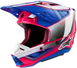 Alpinestars Casca Motocross Alpinestars S-M5 Sail Alb-Roz-Albastru (AIM140-2225)