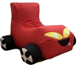 GimiHome Fotoliu tip masinuta, Big Bean Bag pentru copii, textil umplut cu perle polistiren, rosu (GM562932red) - brothershome