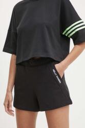 Helly Hansen pantaloni scurti femei, culoarea negru, cu imprimeu, high waist, 54081 PPYH-SZD0KJ_99X (54081)