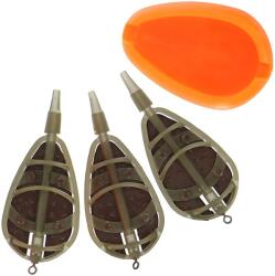 NGT Tackle NGT Method Feeder Set - 3 Inline Feeders and Mould