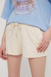 Roxy pantaloni scurti femei, culoarea bej, neted, medium waist, ERJFB03419 PPYH-SZD09D_08X (ERJFB03419)