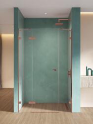 NEW TRENDY Eventa Copper Shine uși de duș 170 cm înclinabilă cupru luciu/sticlă transparentă EXK-6368 (EXK6368)