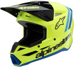 Alpinestars Casca motocross copii Alpinestars S-M3 RADIUM galben fluo-negru-albastru 2025 (AIM141-151)