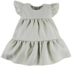 EEVI Rochie fetita cu volane Nature - kaki