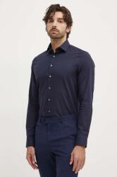 Calvin Klein camasa din bumbac barbati, culoarea albastru marin, cu guler clasic, slim 9BYX-KDM0IC_59X (K10K108426)
