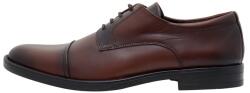Silesco Pantofi barbati, Silesco, 121-T-S-Maro, elegant, piele naturala, cu toc, maro (Marime: 40)