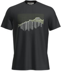 Icebreaker Men Merino 150 Tech Lite III SS Tee Pinnacle Grid Mărime: XXL / Culoare: negru (IB0A56X20011.XXL)