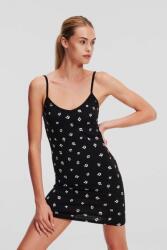 Karl Lagerfeld cămașă de noapte din bumbac culoarea negru, bumbac, 245W2122 99KK-BID18R_99X (245W2122)
