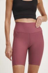 Answear Lab pantaloni scurti femei, culoarea roz, neted, high waist BMYH-SZD015_30X (2475.TMS)
