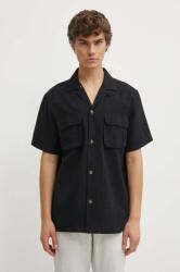 Les Deux camasa din bumbac barbati, culoarea negru, regular, LDM401086 9BYH-TSM01C_99X (LDM401086)