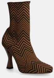 Missoni botine Gea femei, culoarea bej, cu toc drept, MW47_044 9BYH-OBD3S8_80X (MW47.044)
