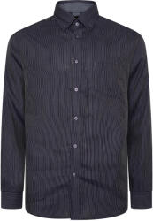 KAM Jeanswear Camasa cu maneca lunga din bumbac 35% si polyester 65% DOBBY STRIPE - 2XL 3XL 4XL 5XL 6XL 7XL