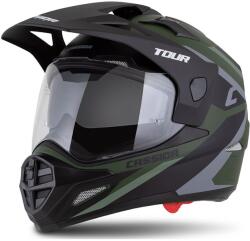Cassida Casca enduro Cassida Tour 2.0 X-tra verde-gri-negru mat cu vizor negru mat (AIM140-2194)