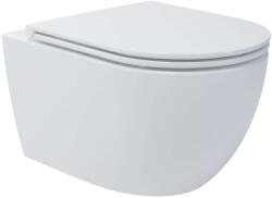 kielle Oudee - Toaletă suspendată cu capac SoftClose, Vortex Rimless, alb 30102004 (30102004)