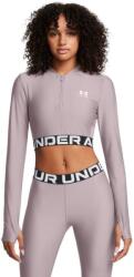 Under Armour Top pentru femei HeatGear Rib 1/4 Zip LS Grey L