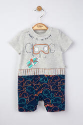 BabyJem Salopeta de vara pentru bebelusi swim, tongs baby (culoare: gri, marime: 3-6 luni)