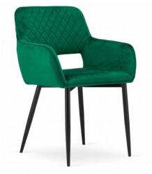  Scaun Bucatarie Si Dining AMALFI Catifea Verde x 1 Buc