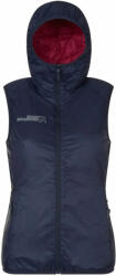 Rock Experience Golden Gate Hoodie Padded Woman Blue Nights/Cherries Jubilee L Vestă (REWV00681.C778.L)