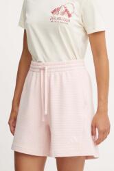 adidas pantaloni scurti All SZN femei, culoarea roz, neted, high waist, IY6827 9BYH-SZD03W_03X (IY6827)