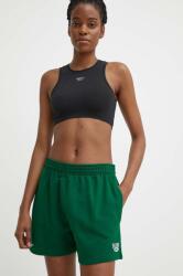 Reebok Classic pantaloni scurti din bumbac Archive Essentials culoarea verde, neted, high waist, 100076254 PPYH-SZD0MN_79X (100076254)